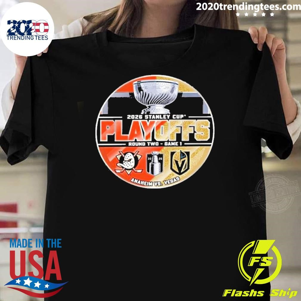 Golden Knights Vs Anaheim Ducks Playoff Round 2 Game 1 Matchup Shirt