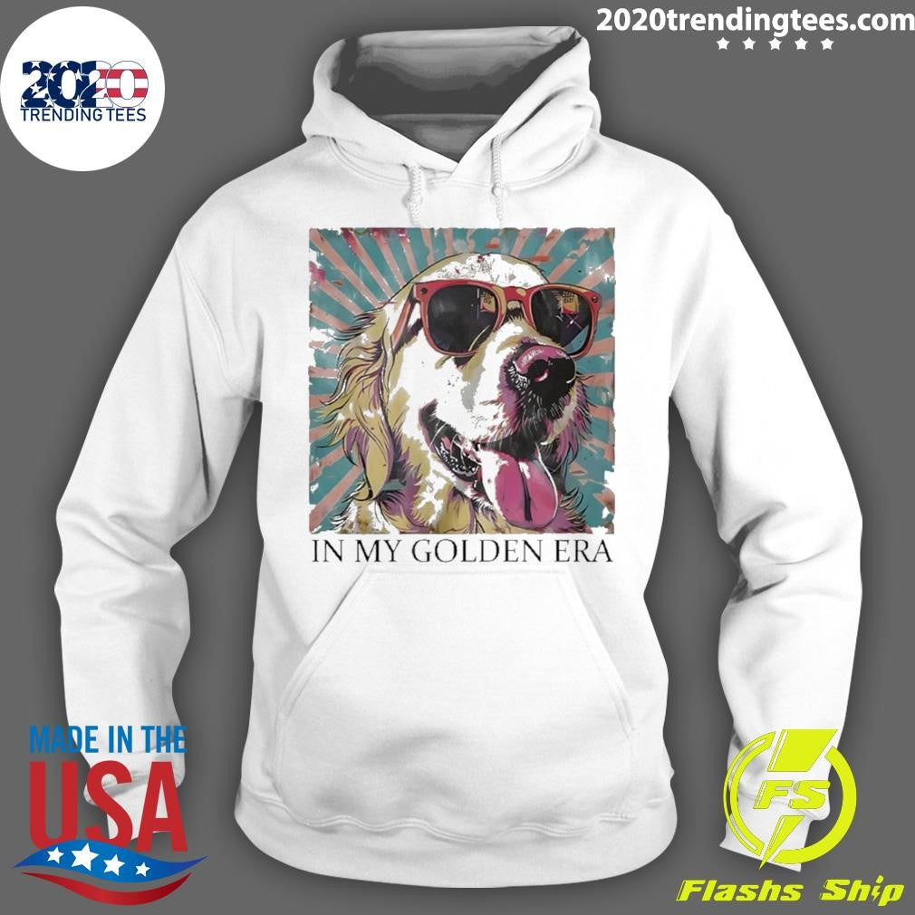 Golden Retriever Sunglass In My Golden Era Shirt