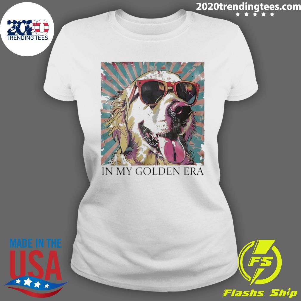Golden Retriever Sunglass In My Golden Era Shirt