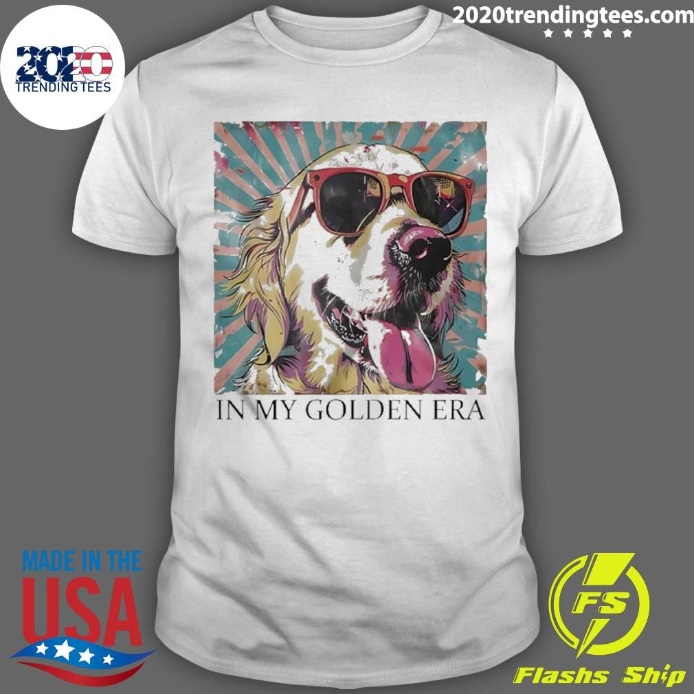 Golden Retriever Sunglass In My Golden Era Shirt