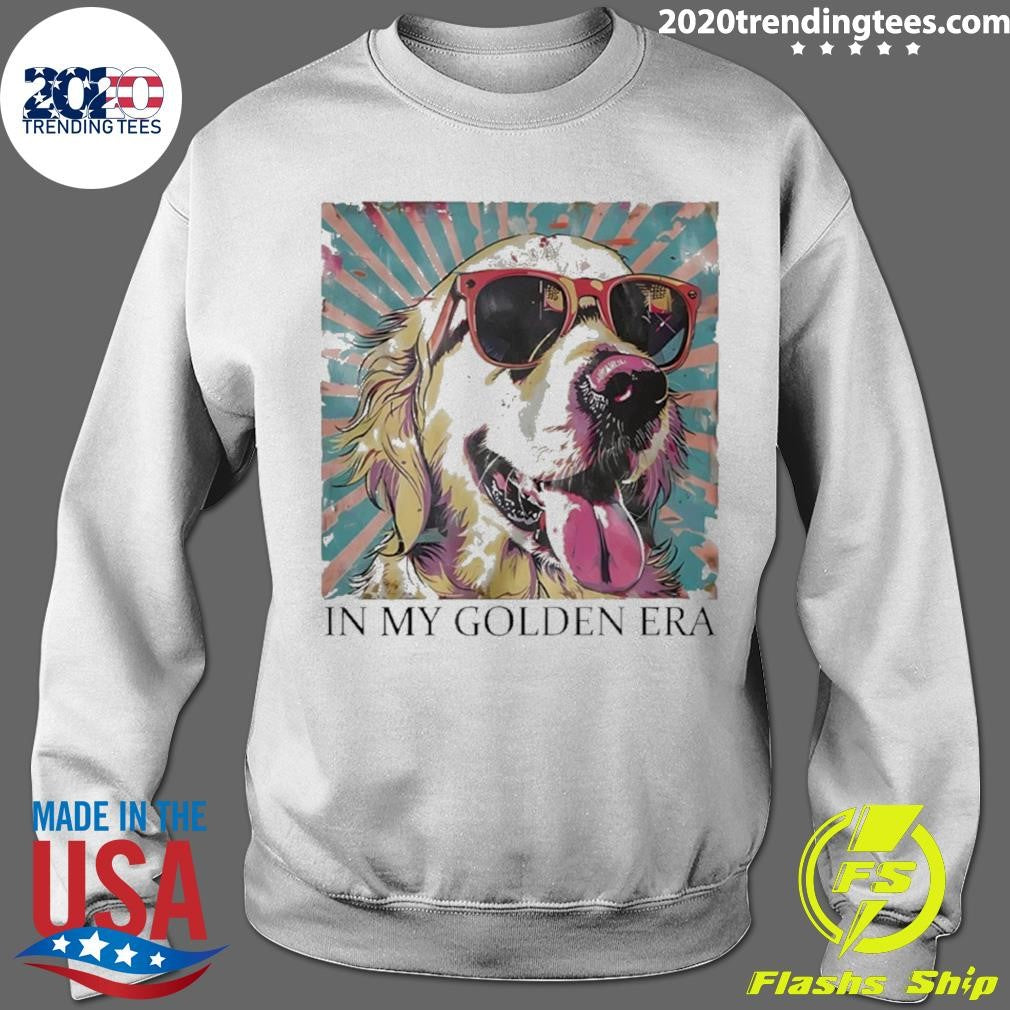 Golden Retriever Sunglass In My Golden Era Shirt