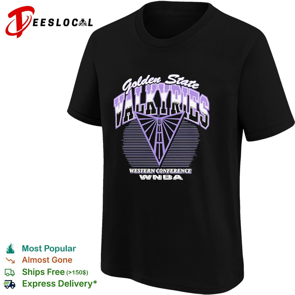 Golden State Valkyries Western Conference WNBA logo shirt