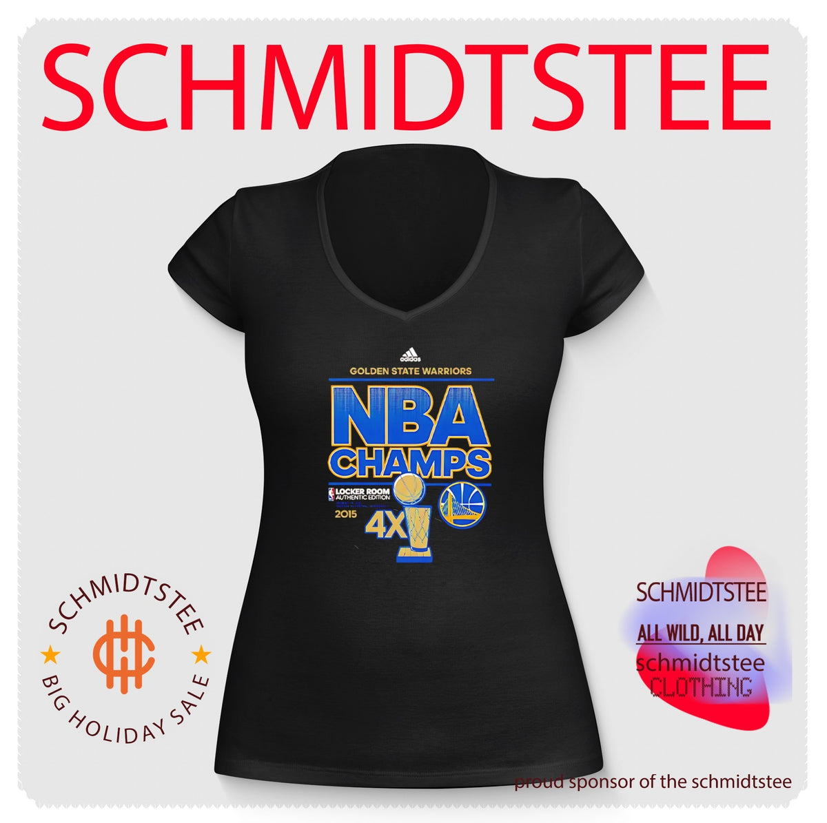 Golden State Warriors NBA Champs 2015 4X Shirt