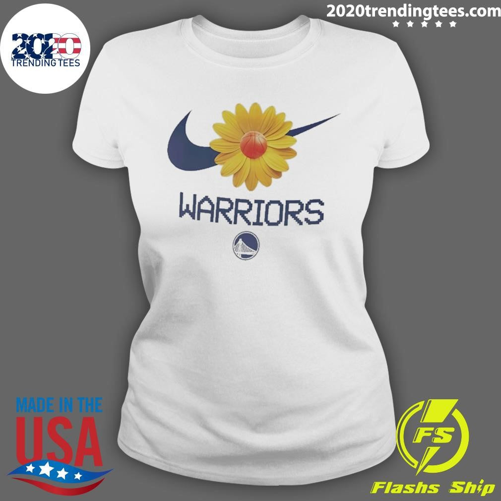 Golden State Warriors Nba Flower Graphic Shirt