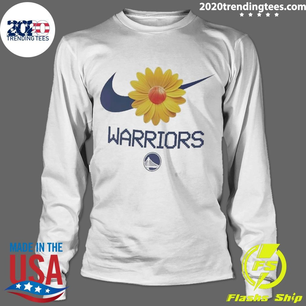 Golden State Warriors Nba Flower Graphic Shirt