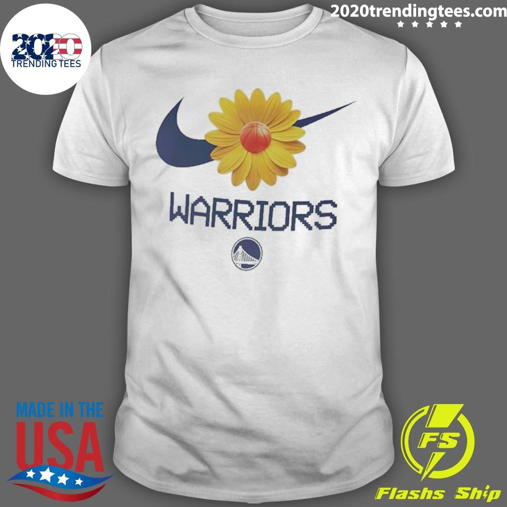 Golden State Warriors Nba Flower Graphic Shirt