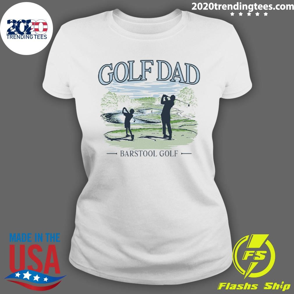 Golf Dad Barstool Golf Course Pocket Tee Shirt