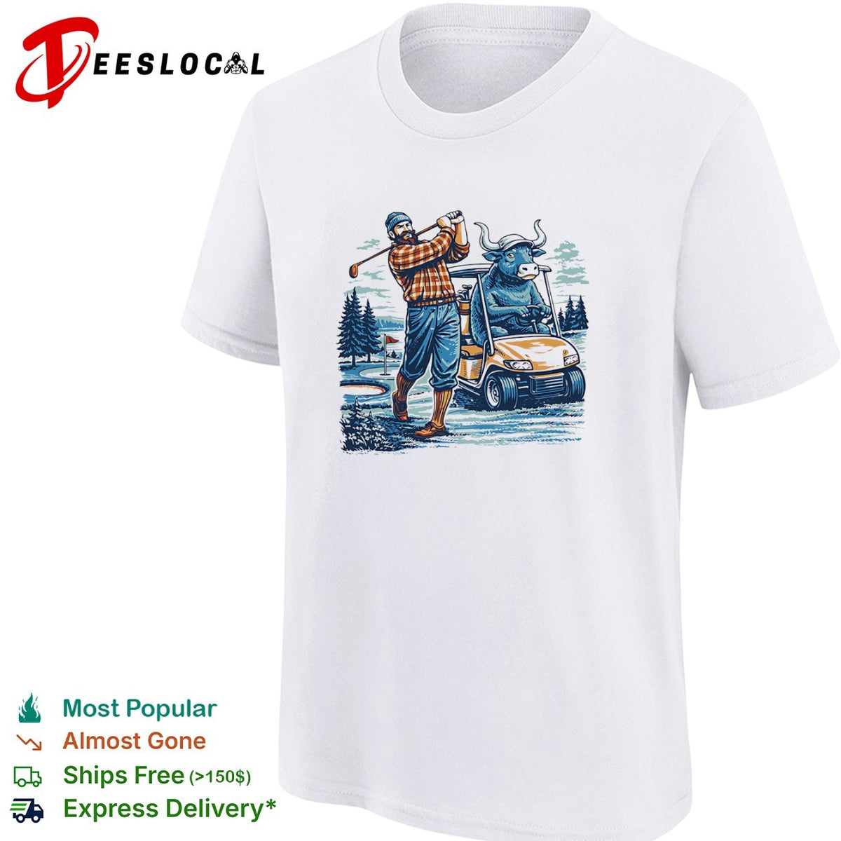 Golfing Bulls vintage shirt