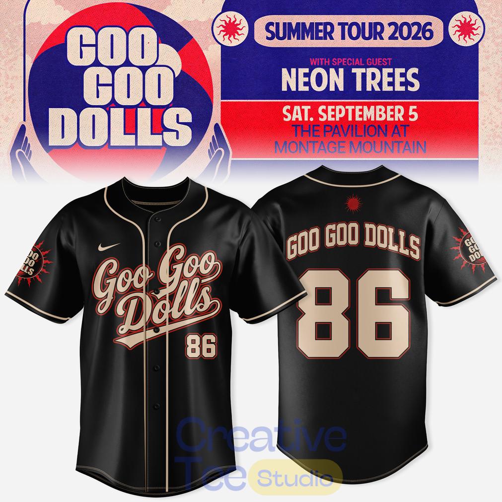 Goo Goo Dolls Summer 2026 Tour Limited Baseball Jersey