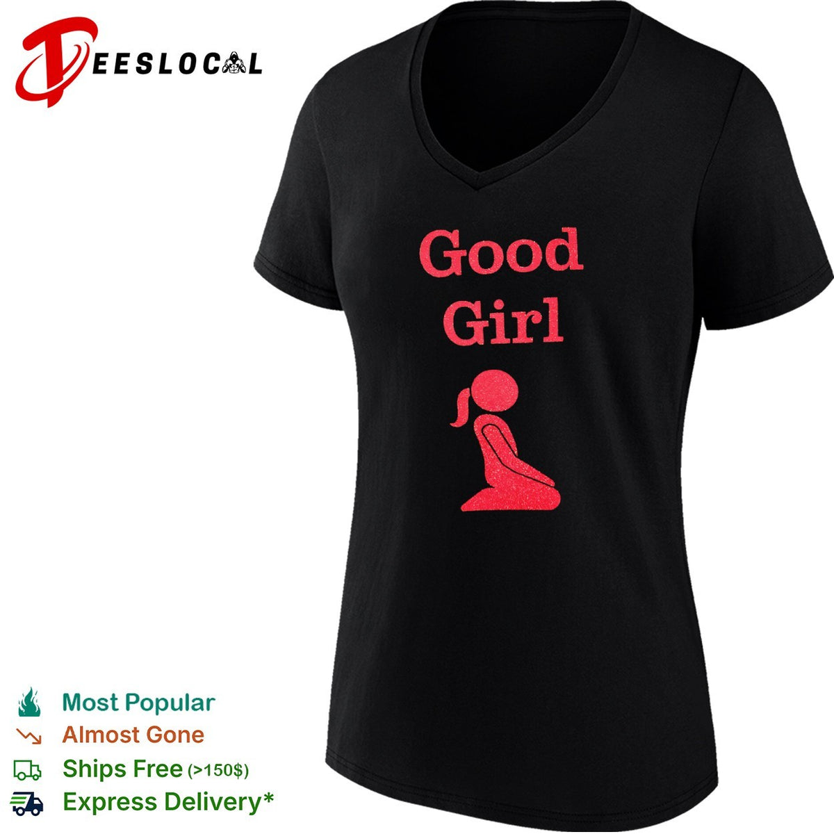 Good Girl Red Glitter shirt