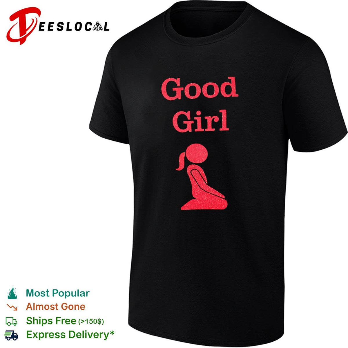 Good Girl Red Glitter shirt