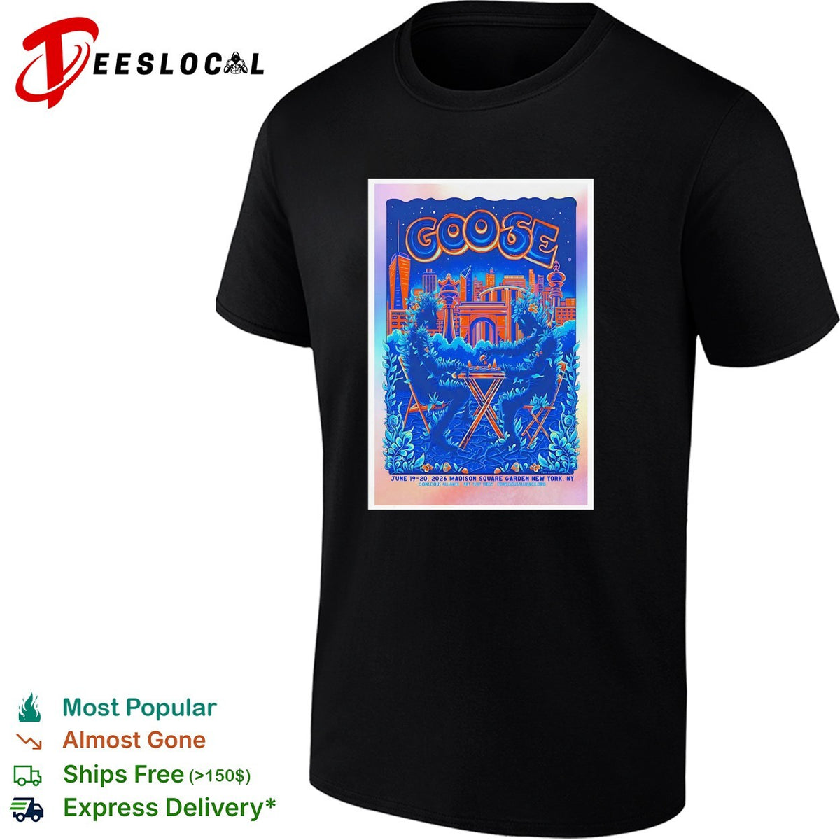 Goose June 19 20 2026 Madison Square Garden New York NY Conscious Alliance shirt