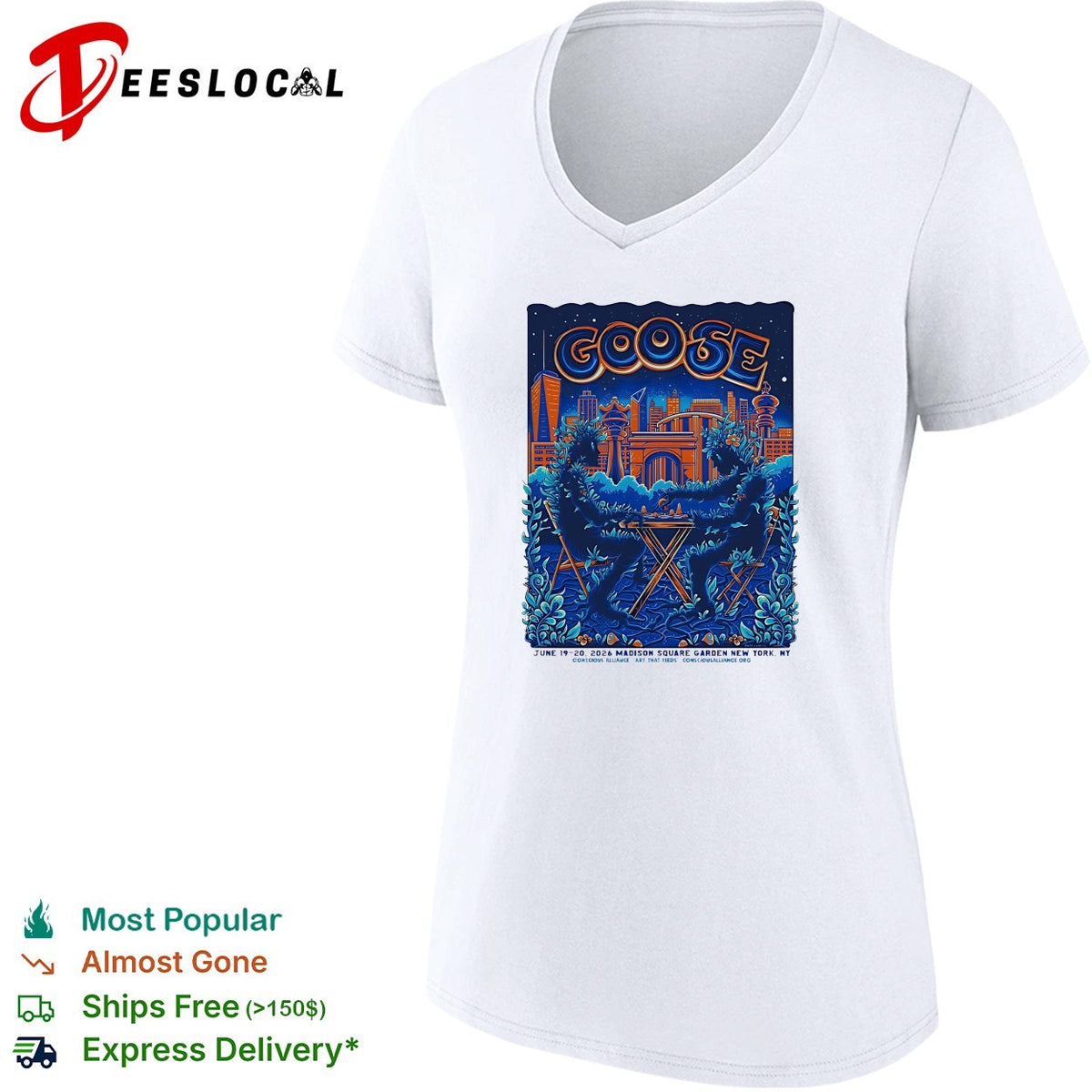Goose Square Garden New York 2026 From June 19 To 20 2026 shirt