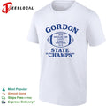 Gordon 1976 Rangeland Conf Playoff Class B Undefeated 10-0 State Champs football shirt