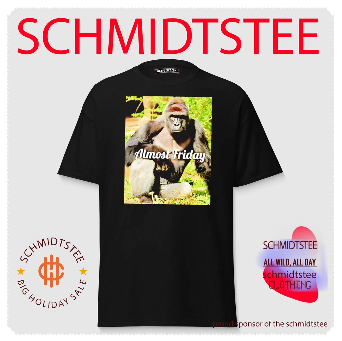 Gorilla Almost Friday Built Different shirt