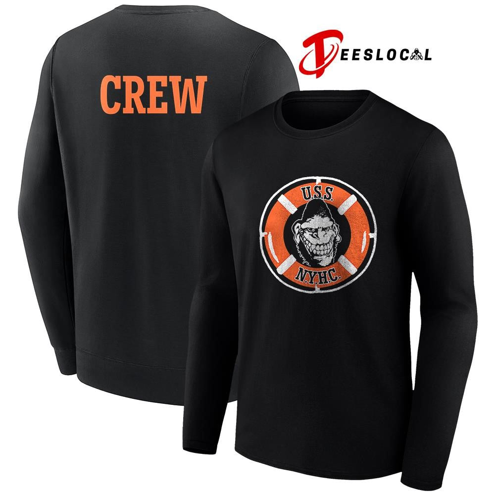 Gorilla Biscuits USS NYHC crew life preserver graphic shirt