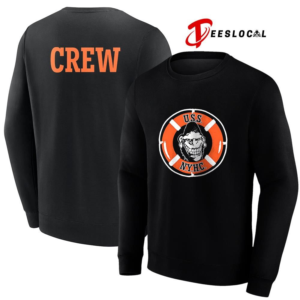 Gorilla Biscuits USS NYHC crew life preserver graphic shirt