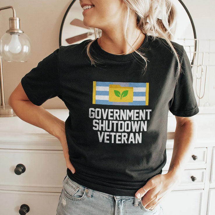 Government Shutdown Veteran T Shirt