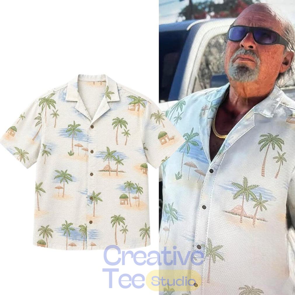 Grand Theft Auto VI GTA 6 Brian Heder Tropical Palm Tree Hawaiian Shirt