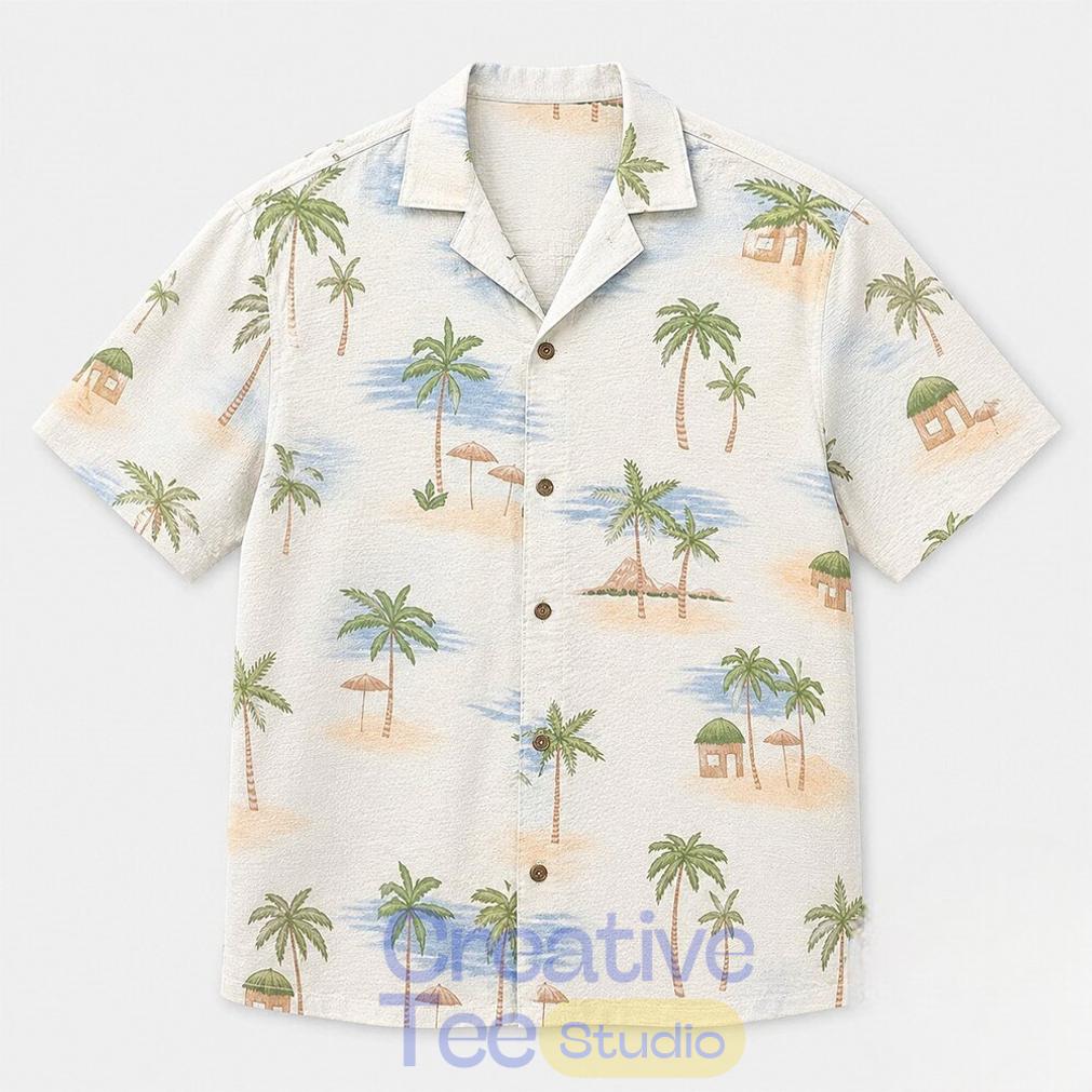 Grand Theft Auto VI GTA 6 Brian Heder Tropical Palm Tree Hawaiian Shirt