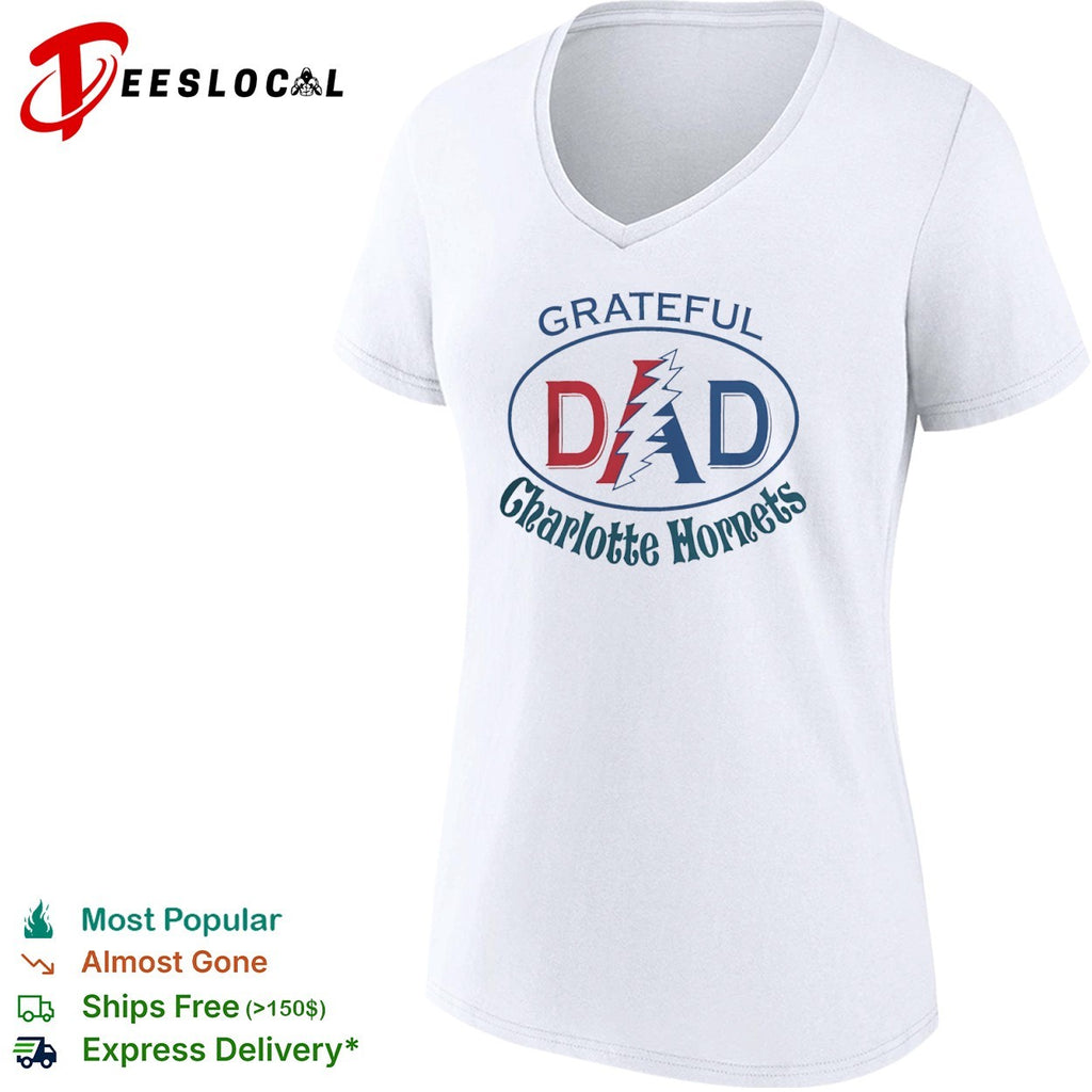 Grateful Dad Charlotte Hornets x Grateful Dead shirt