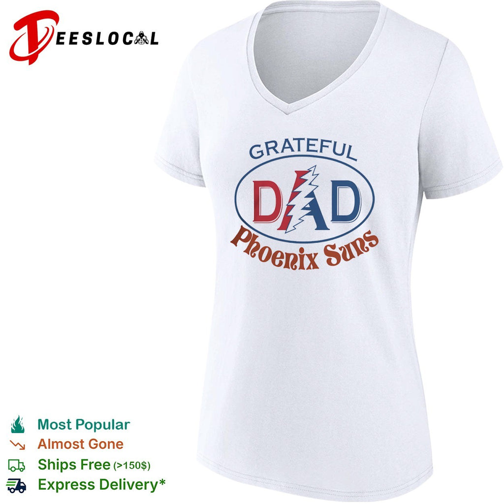 Grateful Dad Phoenix Suns x Grateful Dead NBA Basketball shirt