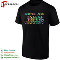 Grateful Dead Dancing Skeletons Rainbow Logo Band Music shirt