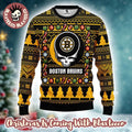 Grateful Dead X NHL Boston Bruins Stealie Logo Ugly Christmas Sweater