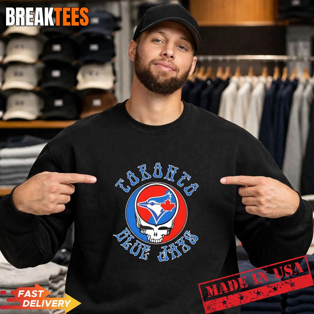 Grateful Dead x Toronto Blue Jays Baseball Logo T-Shirt