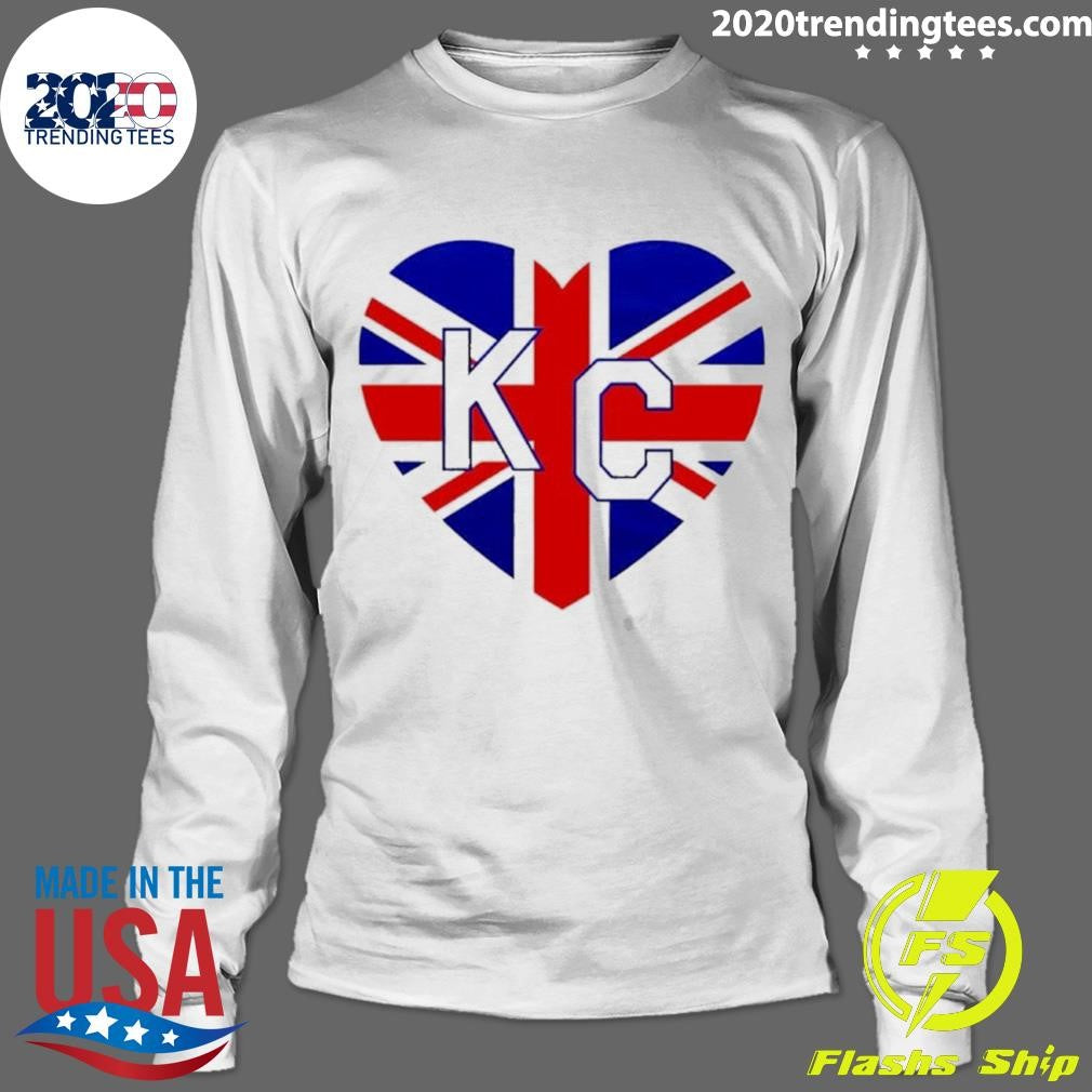 Great Britain Kansas City Kc In Heart Shirt