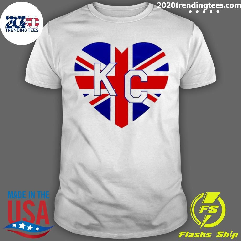 Great Britain Kansas City Kc In Heart Shirt