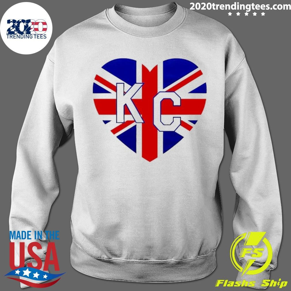 Great Britain Kansas City Kc In Heart Shirt