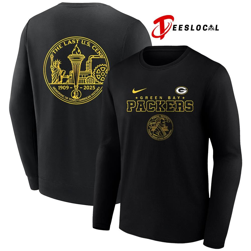 Green Bay Packers the last US cent honoring 116 years of America history shirt