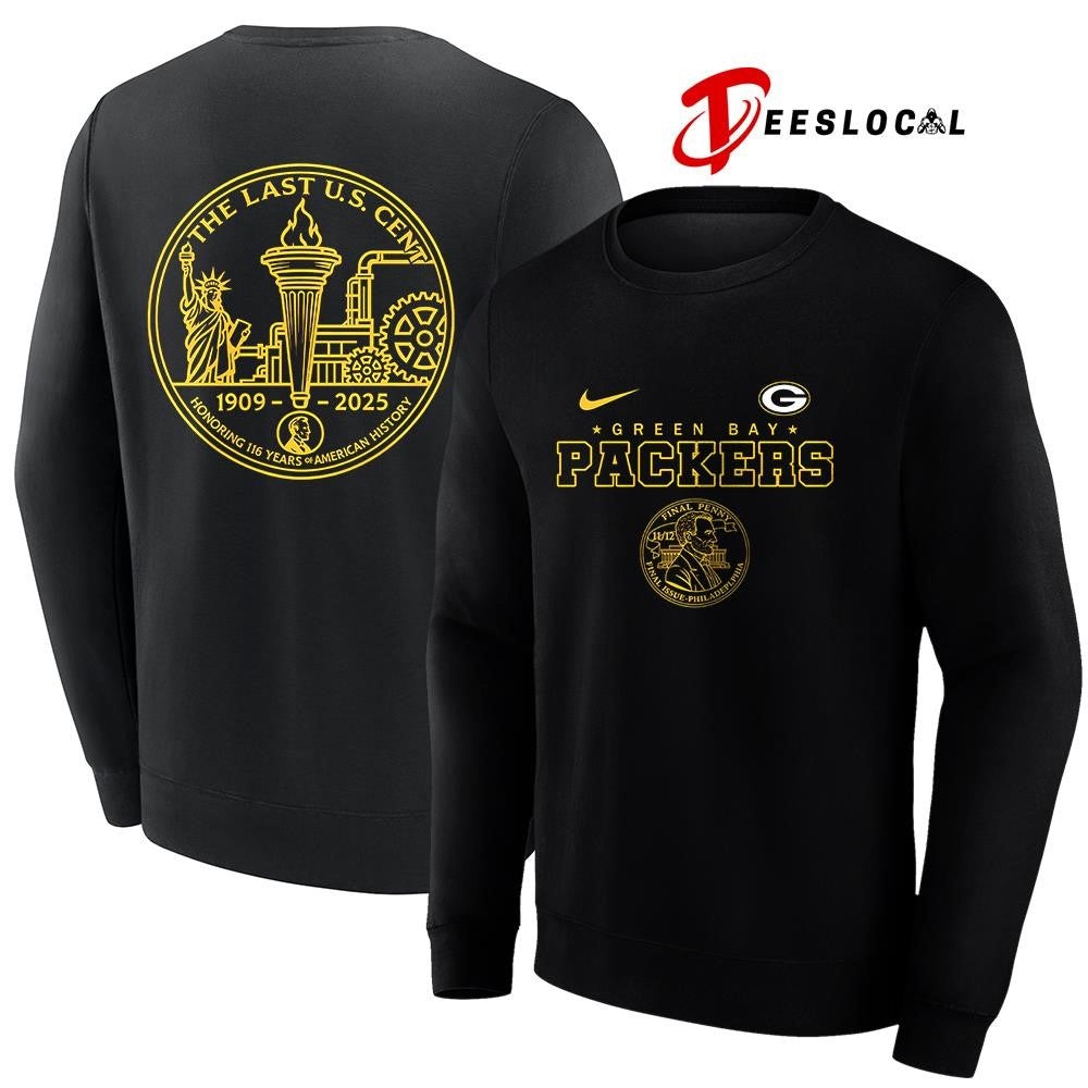 Green Bay Packers the last US cent honoring 116 years of America history shirt