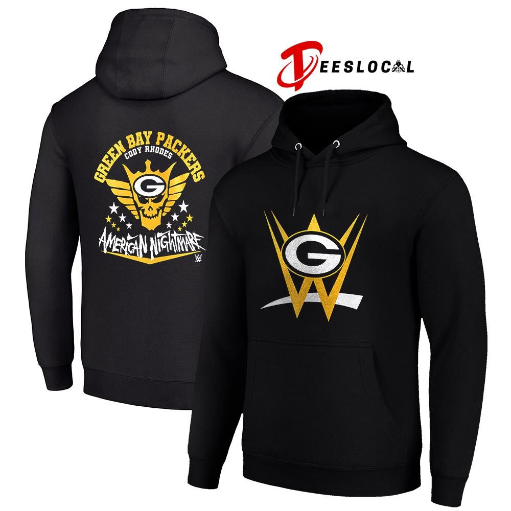 Green Bay Packers x Cody Rhones American nightmare logo shirt