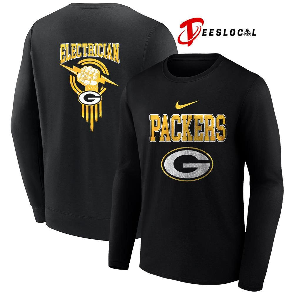 Green Bay Packers x Electrician logo shirt