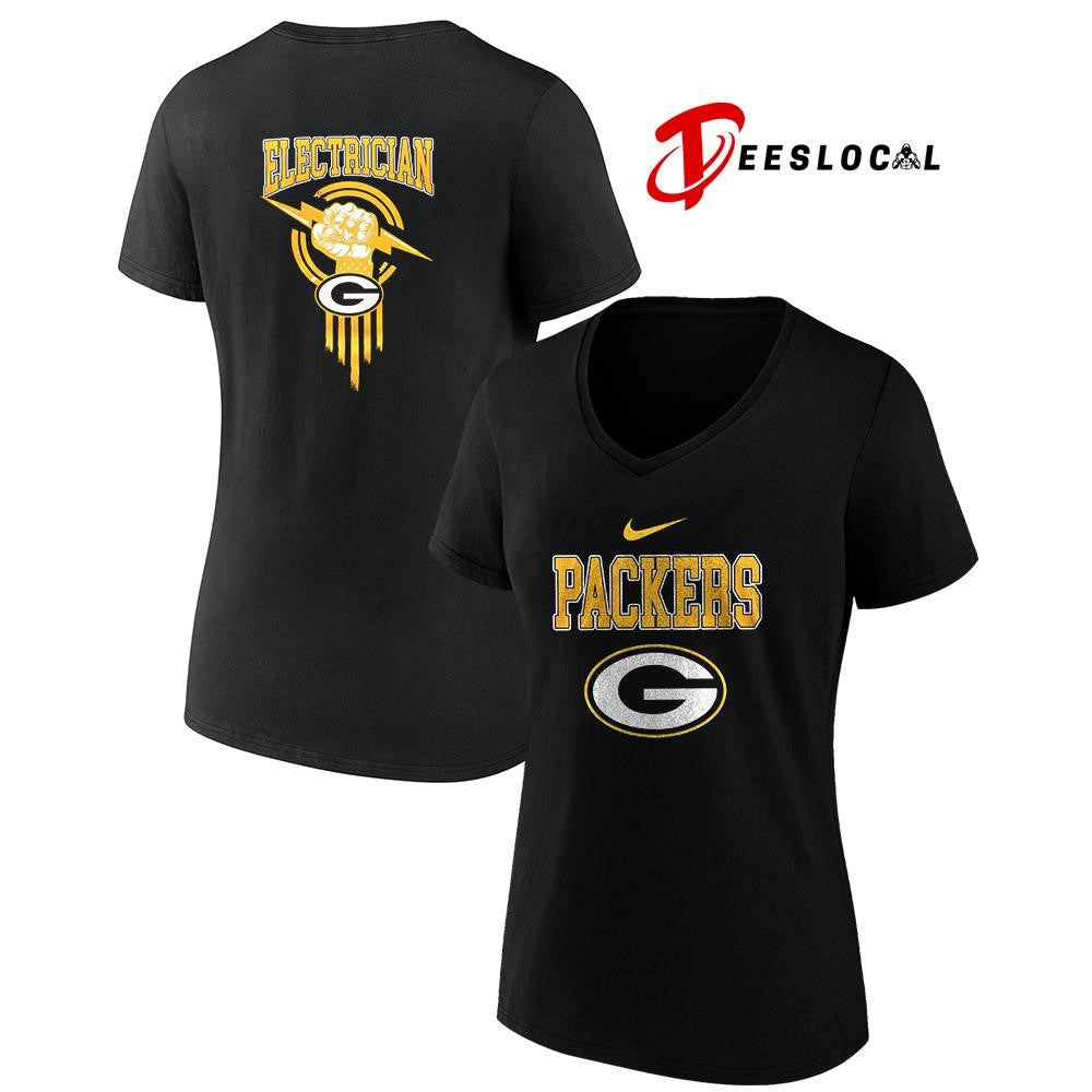 Green Bay Packers x Electrician logo shirt