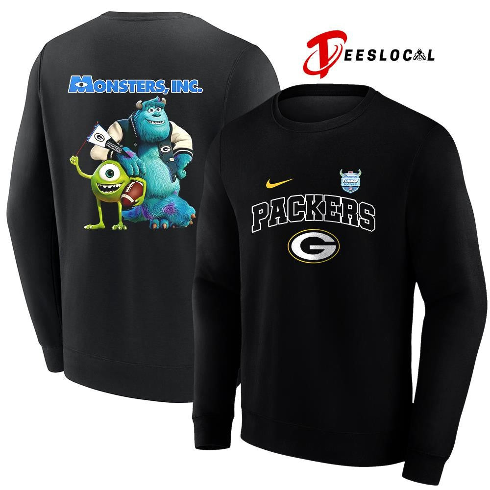 Green Bay Packers x Monster Inc Funday cartoon shirt