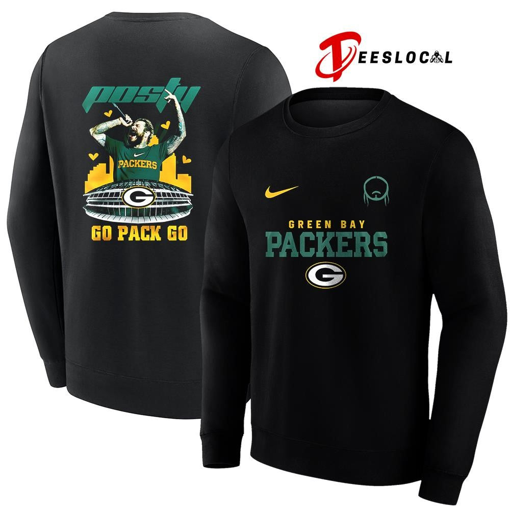 Green Bay Packers x Post Malone Posty stadium shirt