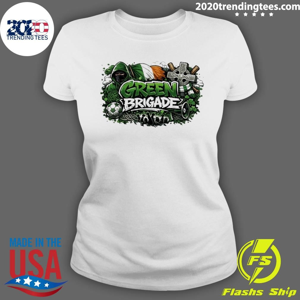 Green Brigade Fans Celtic F.c Shirt