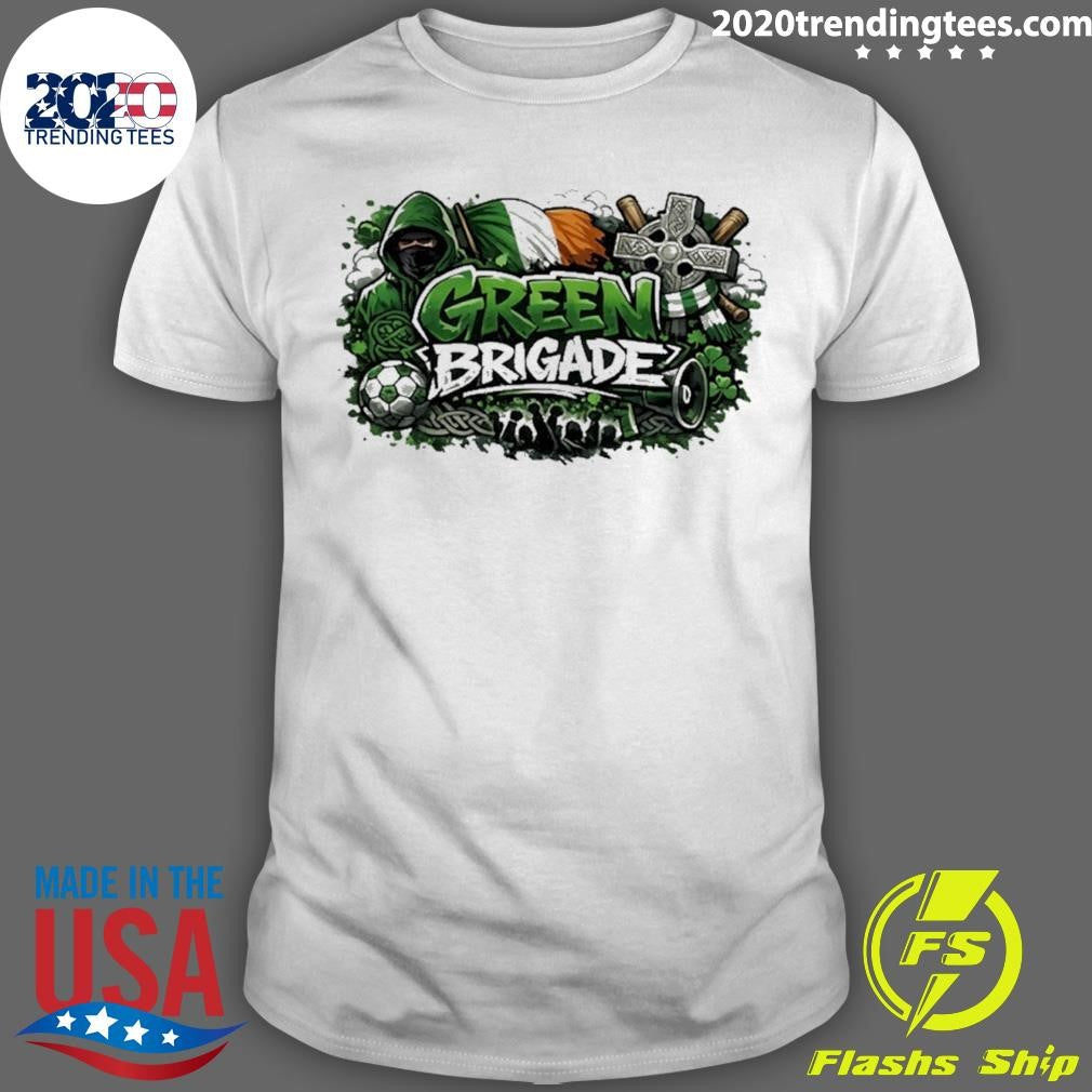 Green Brigade Fans Celtic F.c Shirt