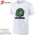 Green Frog Labs airplane flying frog mascot shirt