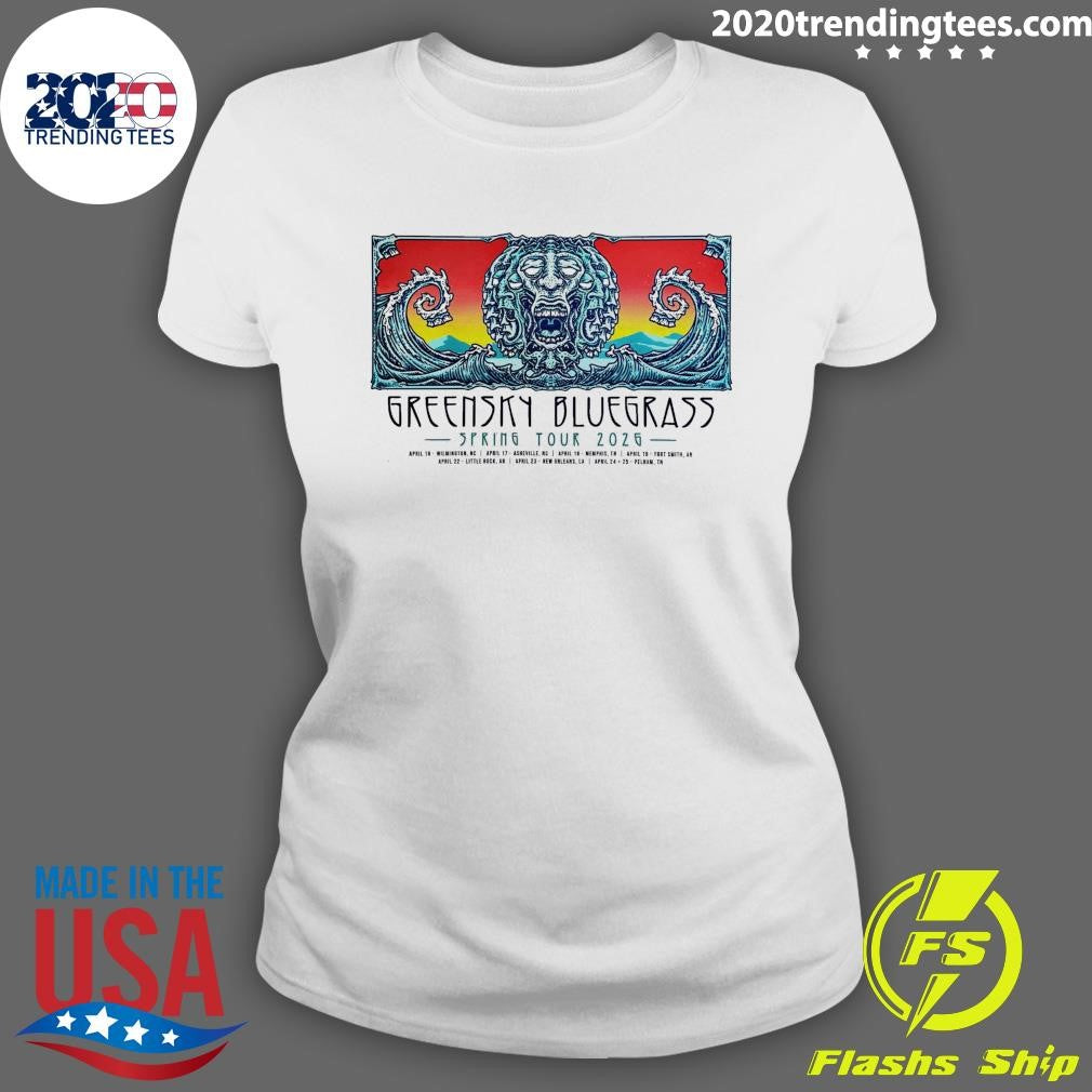 Greensky Bluegrass Spring Tour 26 Poster Shirt