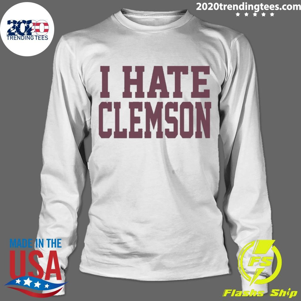 Greg Clark Wearing I Hate Clemson Shirt