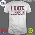 Greg Clark Wearing I Hate Clemson Shirt