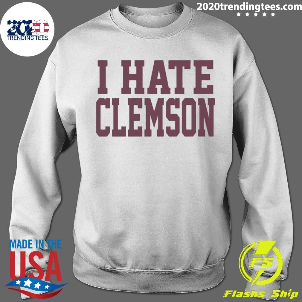 Greg Clark Wearing I Hate Clemson Shirt