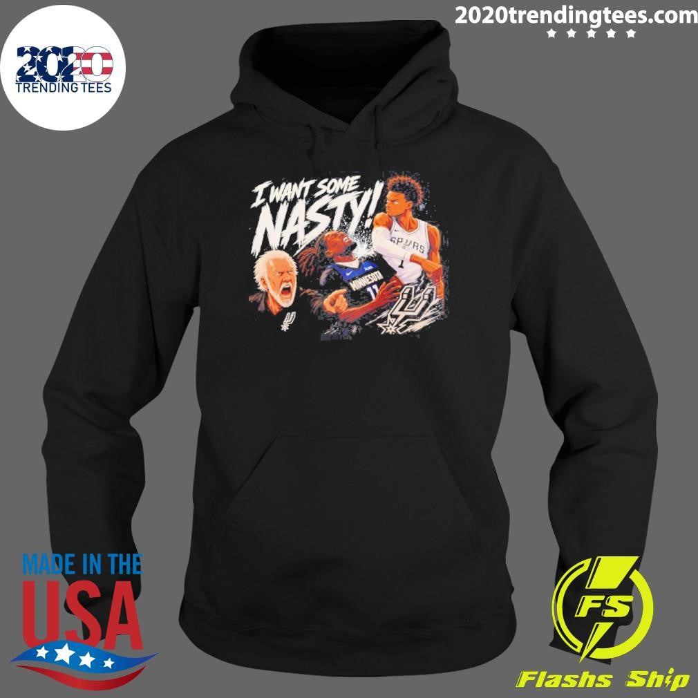 Gregg Popovich Anthony Edwards Victor Wembanyama I Want Some Nasty Basketball Shirt