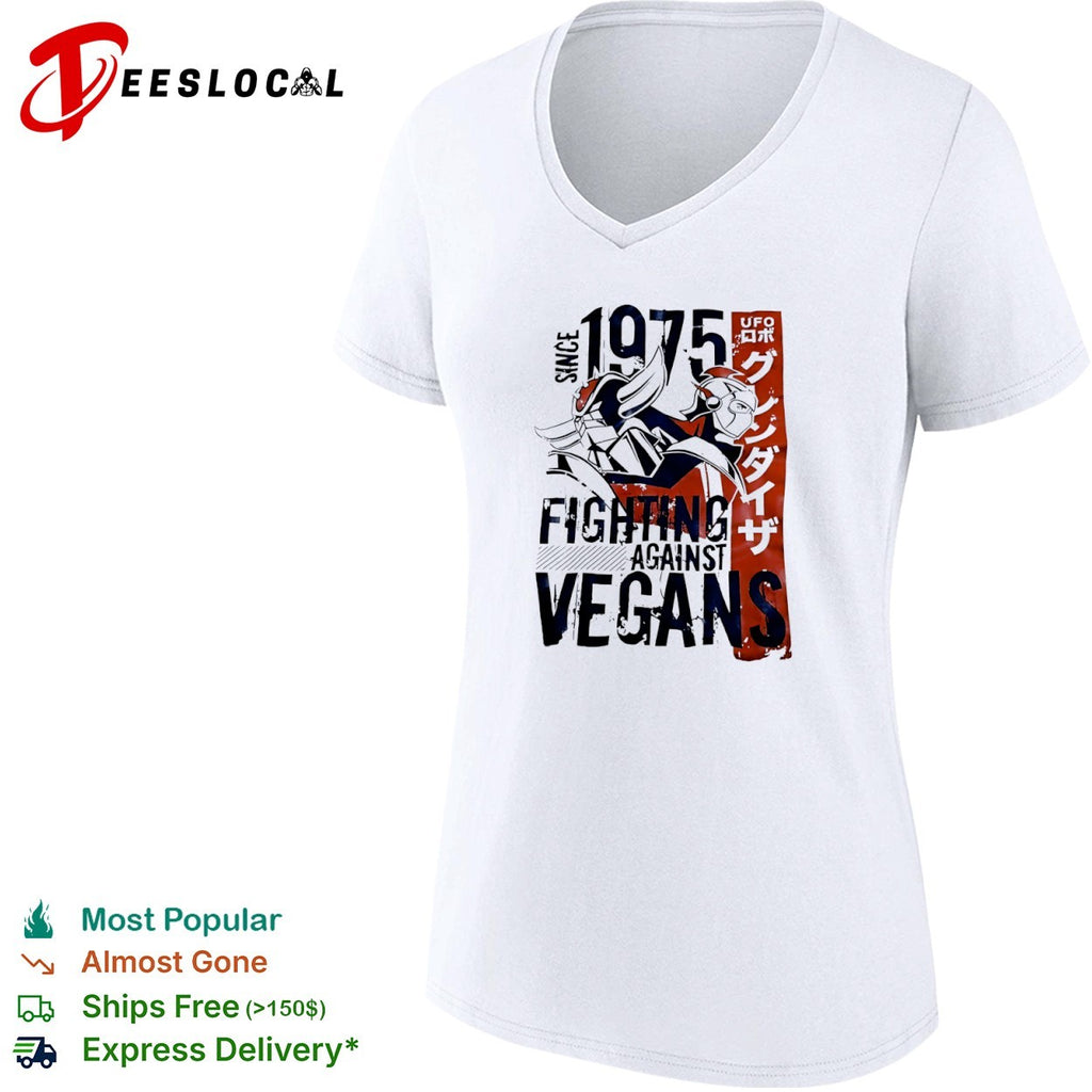 Grendizer UFO Robo Since 1975 Fighting Against Vegans Anime Action Sci Fi shirt