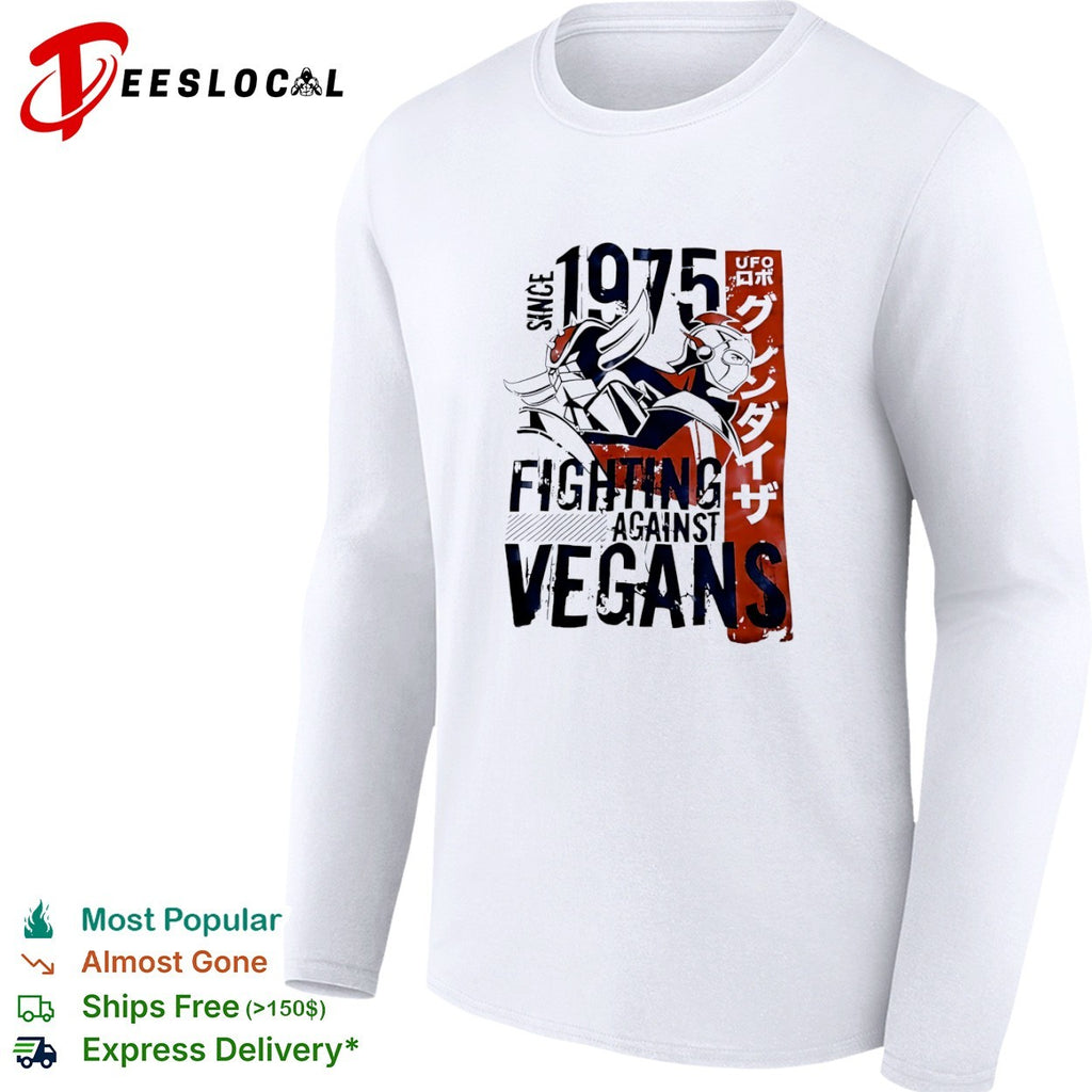 Grendizer UFO Robo Since 1975 Fighting Against Vegans Anime Action Sci Fi shirt