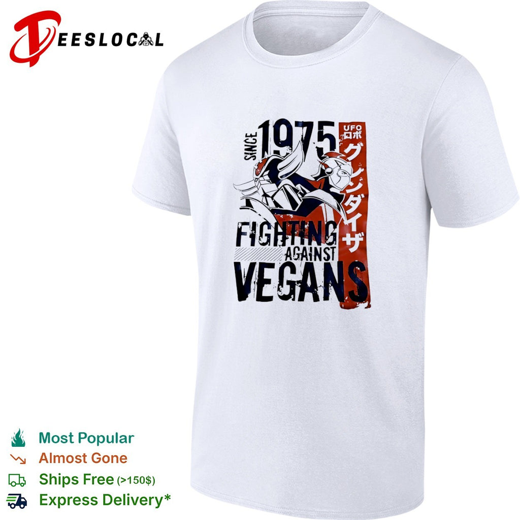 Grendizer UFO Robo Since 1975 Fighting Against Vegans Anime Action Sci Fi shirt
